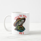 Cinco de Mayo Iguana Wearing Sombrero & Serape Kaffeetasse (Links)