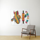 Cinco De Mayo Illustration, 1/2 Wandteppich (Beispiel (Horizontal))
