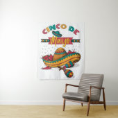 Cinco De Mayo Illustration, 1/2 Wandteppich (Beispiel)