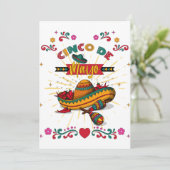 Cinco De Mayo Illustration, 2/2 Einladung (Stehend Vorderseite)