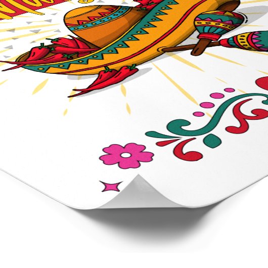 Cinco De Mayo Illustration, 2/2 Poster (Ecke)