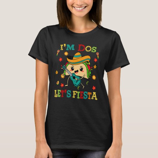 Cinco De Mayo Im Dos Lets Fiesta Taco Funny Kids B T-Shirt (Vorderseite)