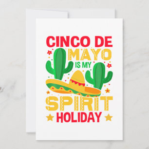 Cinco de Mayo ist mein Geist Urlaub Feiertagskarte