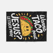 Cinco De Mayo Jesus Christliche mexikanische Feier Fleecedecke (Vorderseite (Horizontal))