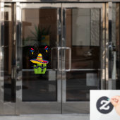 Cinco de Mayo Kaktus Fensteraufkleber (Büro Tür)