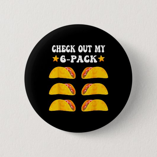 Cinco de Mayo Karo aus meinem 6-er-Pack mit Tacos Button (Vorderseite)