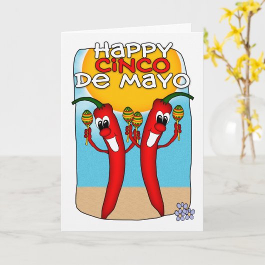 Cinco De Mayo Karte (Gelbe Blume)