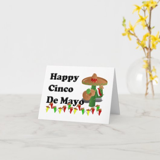 Cinco de Mayo Karte (Gelbe Blume)
