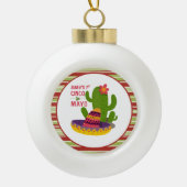 Cinco de mayo keramik Kugel-Ornament (Vorderseite)