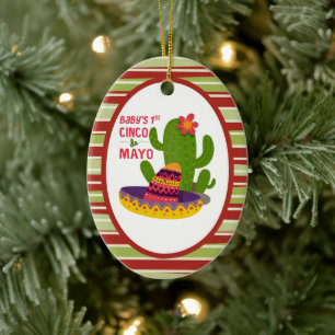 Cinco de mayo keramik ornament