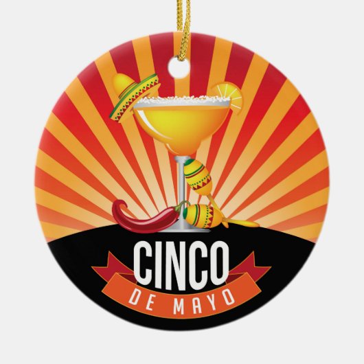 Cinco de Mayo Keramik Ornament (Vorne)
