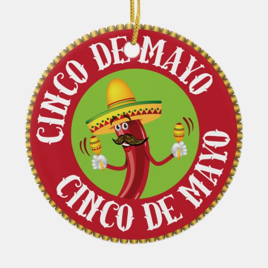 Cinco de Mayo Keramikornament (Vorne)