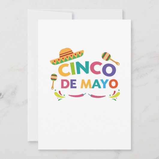 Cinco de Mayo - Kinder Männer Pinata Sombrero Karte (Vorderseite)