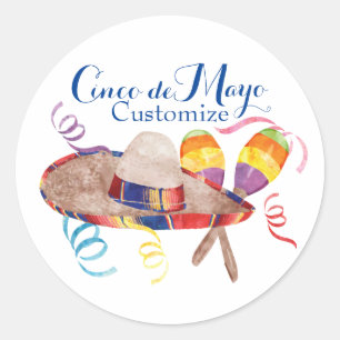 Cinco de Mayo Klassischer Rund Sticker