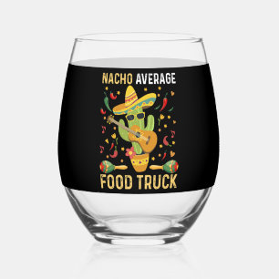 Cinco De Mayo Koch Nacho Average Food Truck Weinglas Ohne Stiel