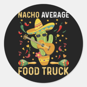 Cinco De Mayo Küchenchef Nacho Durchschnittlicher Runder Aufkleber