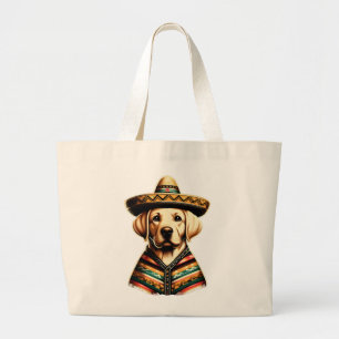 Cinco De Mayo Labrador Retriever Poncho Sombrero Jumbo Stoffbeutel
