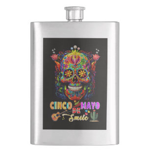 Cinco De Mayo Lächeln Flachmann