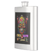 Cinco De Mayo Lächeln Flachmann (Links)