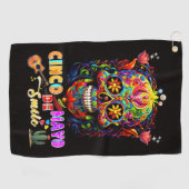 Cinco De Mayo Lächeln Golfhandtuch (Horizontal)
