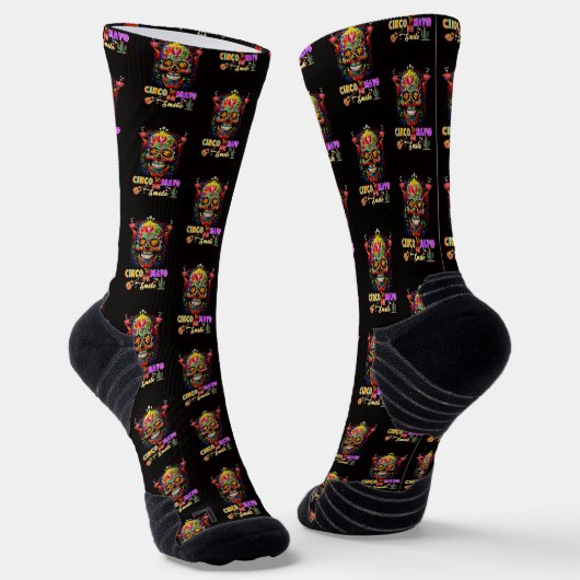 Cinco De Mayo Lächeln Socken (Gewinkelt)