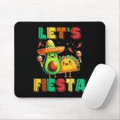 Cinco De Mayo Lass uns Fiesta Avocado und Tacos Ci Mousepad (Mit Mouse)