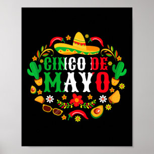 Cinco De Mayo Lasst Fiesta Squad 5 De Mayo Mexikan Poster