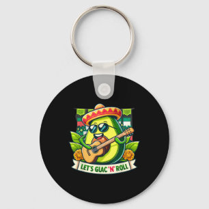 Cinco De Mayo Lasst uns Guac n' Roll! Avocado Gita Schlüsselanhänger
