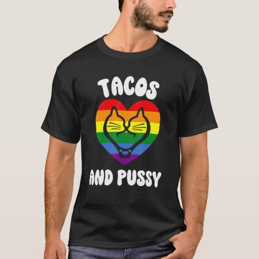 Cinco De Mayo Lesbian Pride Stuff Gay Pride Cats A T-Shirt (Vorderseite)