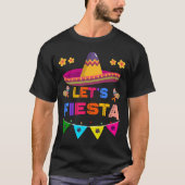 Cinco De Mayo Let's Fiesta Cactus Sombrero Hat T-Shirt (Vorderseite)