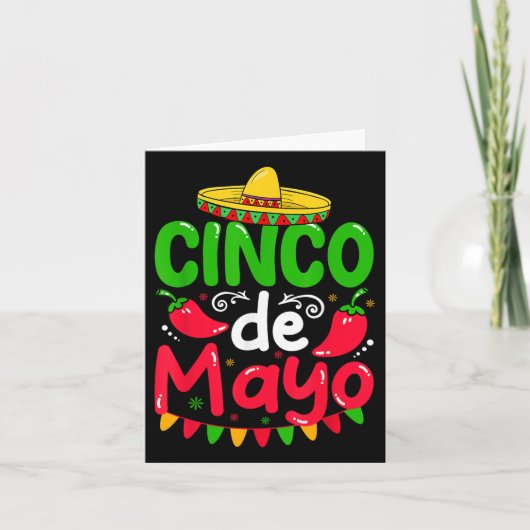 Cinco de Mayo Lets Fiesta Squad 5 Karte (Vorderseite)