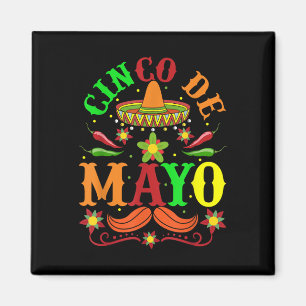 Cinco de Mayo Lets Fiesta Squad 5 Magnet