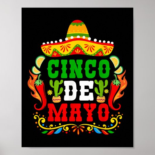 Cinco de Mayo Lets Fiesta Squad 5 Poster (Vorne)