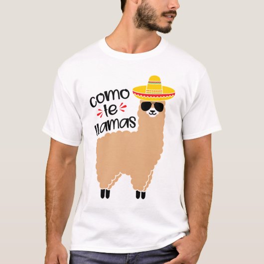 Cinco De Mayo llama T-Shirt (Vorderseite)