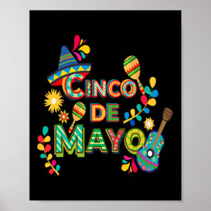Cinco De Mayo Lustige mexikanische Fiesta 5 De May Poster