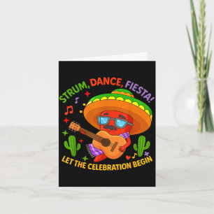 Cinco de Mayo lustiger Chili-Pfeffer-Sombrero-Zupf Karte
