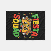 Cinco de Mayo lustiger Fiesta-Squad-Party für Männ Fleecedecke (Vorderseite (Horizontal))
