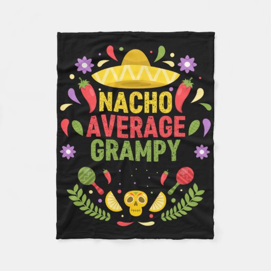 Cinco De Mayo Lustiger Nacho Durchschnittlicher Op Fleecedecke (Vorderseite)