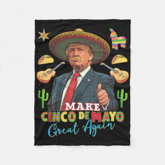 Cinco De Mayo Machen Cinco De Mayo wieder groß Don Fleecedecke (Vorderseite)