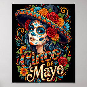 Cinco de Mayo Mädchen Frauen mexikanische Fiesta 5 Poster