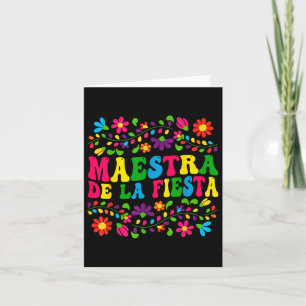 Cinco de Mayo Maestra Spanischer mexikanischer Leh Karte