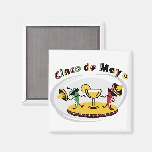 Cinco de Mayo Magnet (Vorderseite/Rückseite)