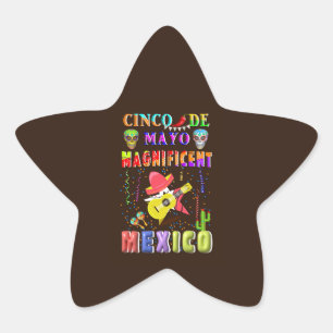 Cinco de Mayo Magnificent Mexico Stern-Aufkleber