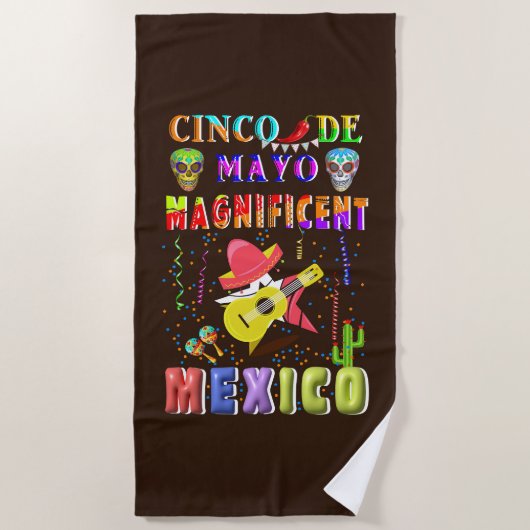 Cinco de Mayo Magnificent Mexico Strandtuch (Vorderseite)