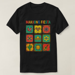 Cinco de Mayo Mahjong Fiesta Kacheln T-Shirt