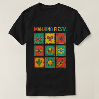 Cinco de Mayo Mahjong Fiesta Kacheln T-Shirt