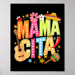 Cinco De Mayo Mamacita Mexikanische Mama Cita Frau Poster
