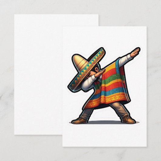 Cinco de Mayo Man Dankeskarte (Vorne/Hinten)