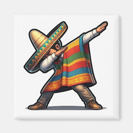 Cinco de Mayo Man Magnet (Vorne)
