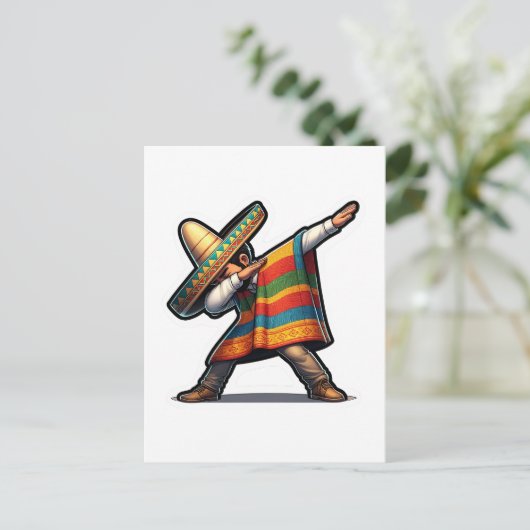 Cinco de Mayo Man Postkarte (Stehend Vorderseite)